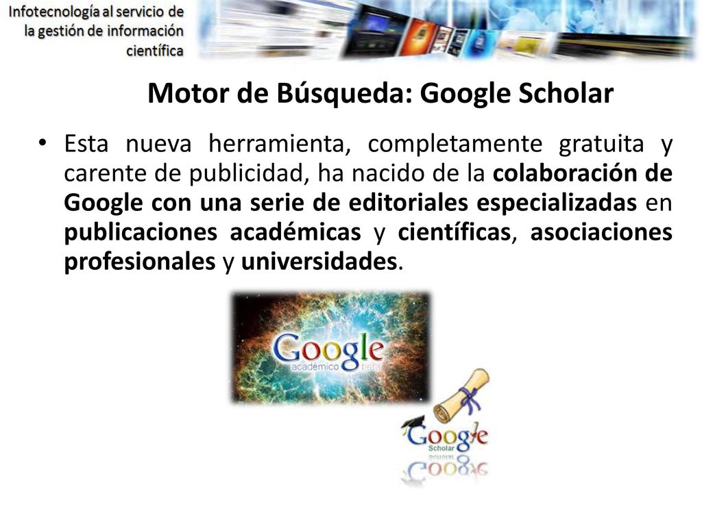 Motor de Búsqueda: Google Scholar