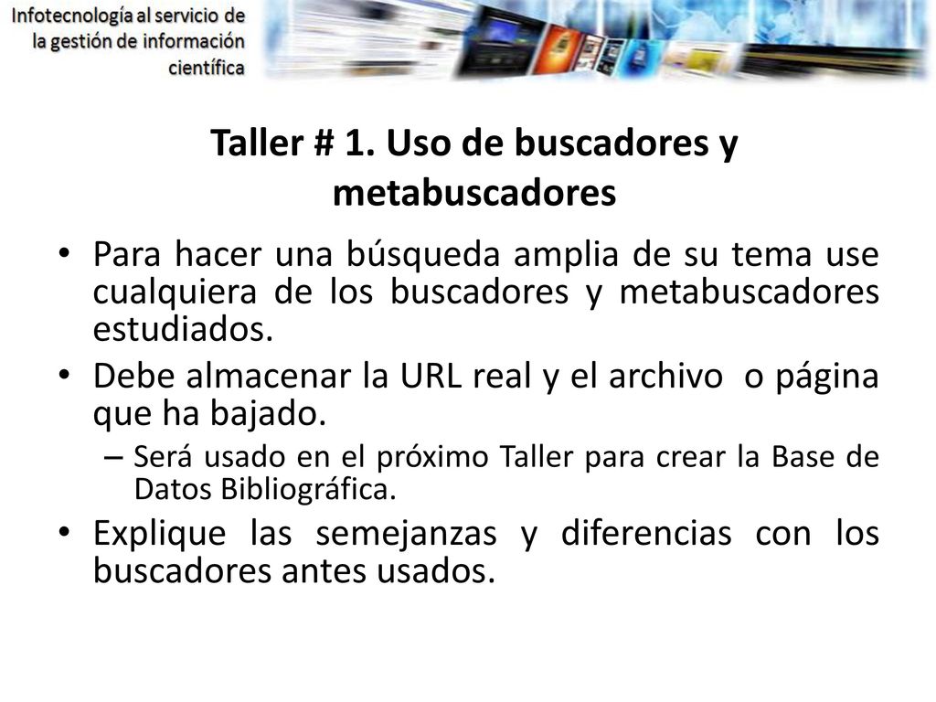 Taller # 1. Uso de buscadores y metabuscadores
