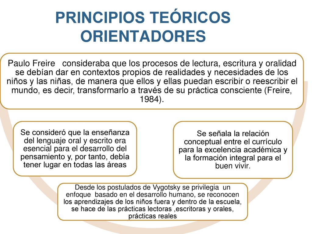 PRINCIPIOS TEÓRICOS ORIENTADORES