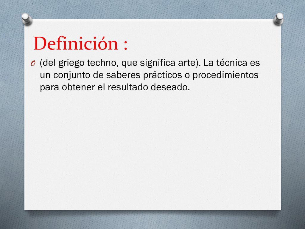 Definición :