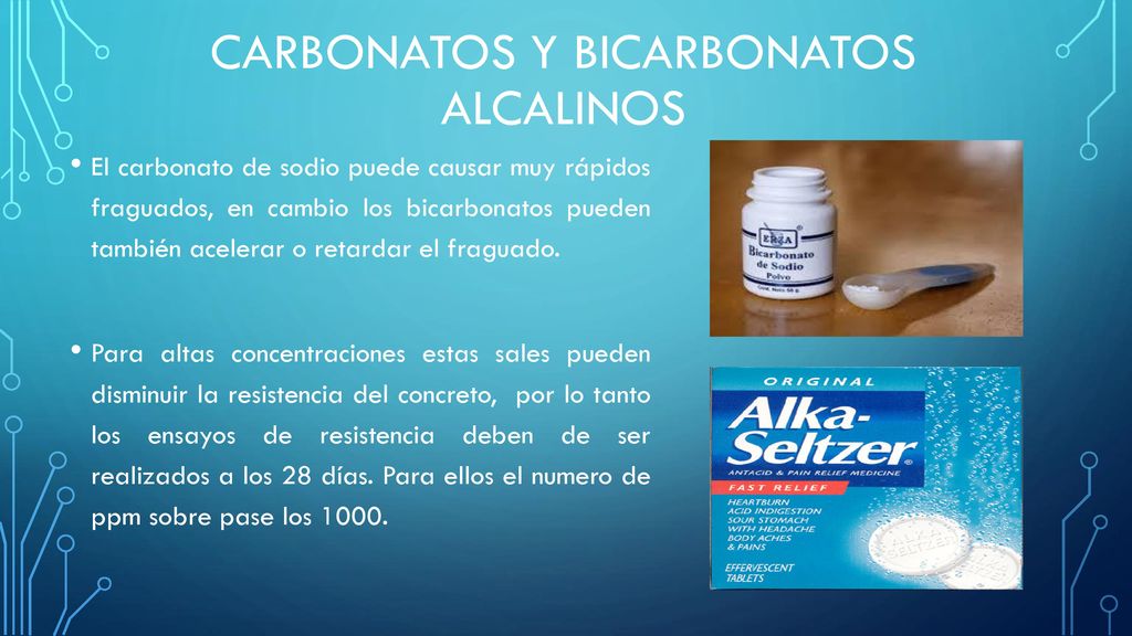 Carbonatos y bicarbonatos alcalinos