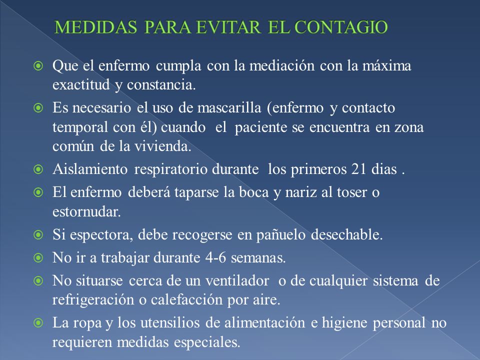 MEDIDAS PARA EVITAR EL CONTAGIO