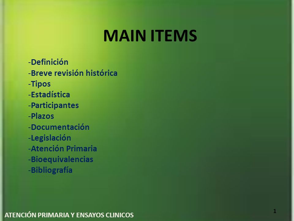 ATENCIÓN PRIMARIA Y ENSAYOS CLINICOS
