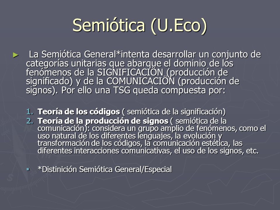 Semiótica (U.Eco)