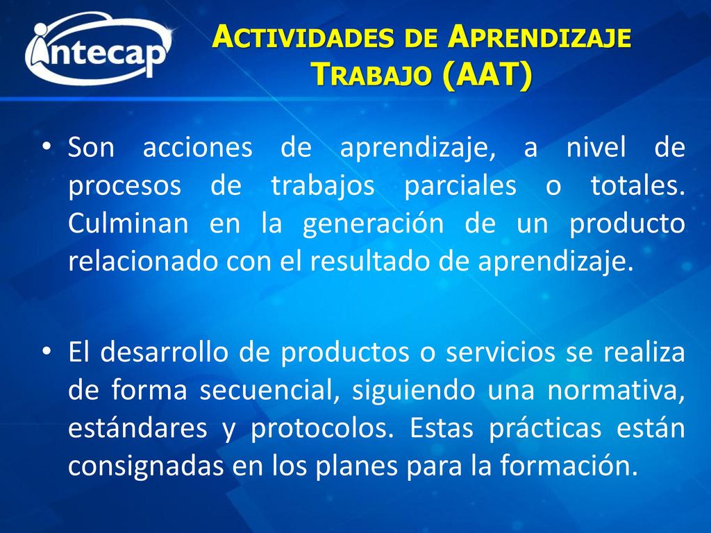 Actividades de Aprendizaje Trabajo (AAT)