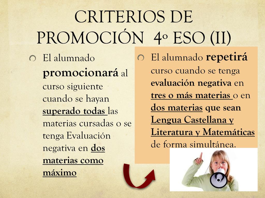 CRITERIOS DE PROMOCIÓN 4º ESO (II)