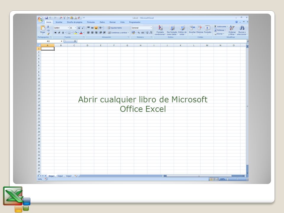 Abrir cualquier libro de Microsoft Office Excel