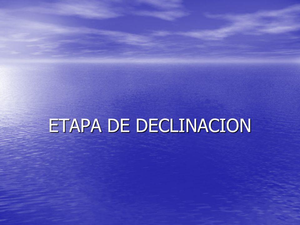 ETAPA DE DECLINACION