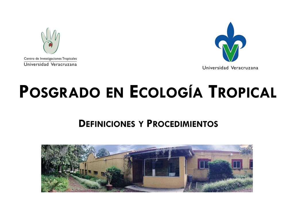 Posgrado en Ecología Tropical Definiciones y Procedimientos