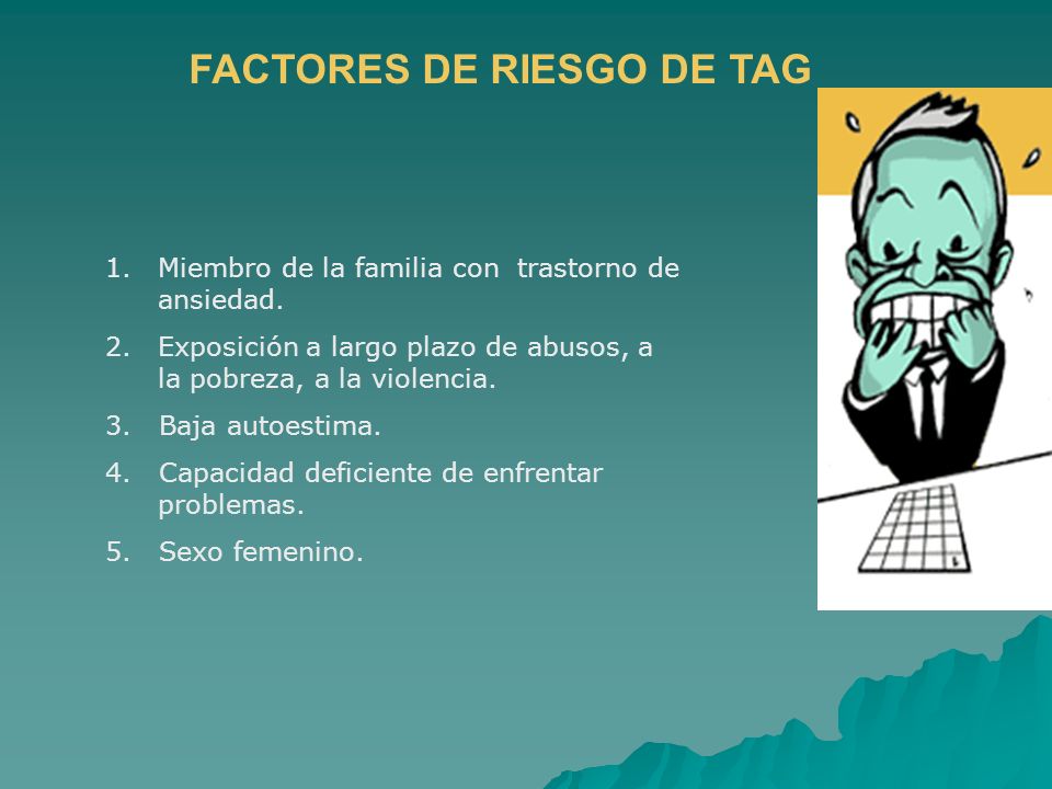 FACTORES DE RIESGO DE TAG