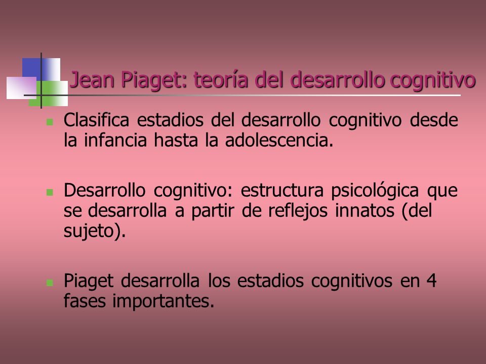 Jean Piaget: teoría del desarrollo cognitivo