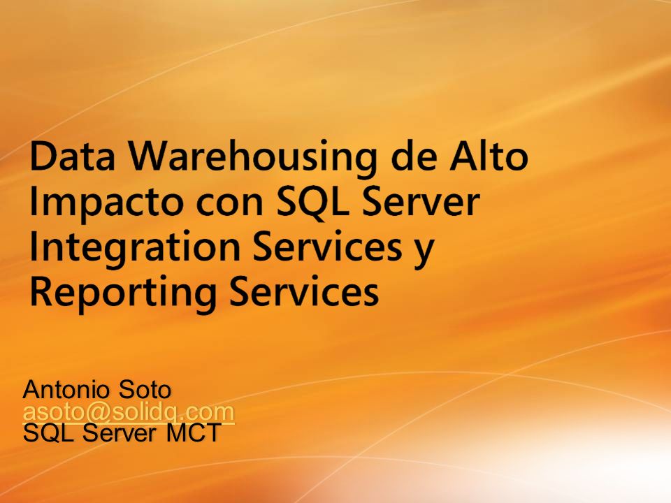 Antonio Soto SQL Server MCT
