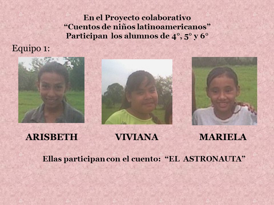 Equipo 1: ARISBETH VIVIANA MARIELA En el Proyecto colaborativo