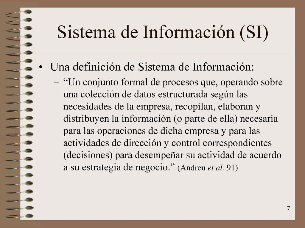 Sistema de Información (SI)
