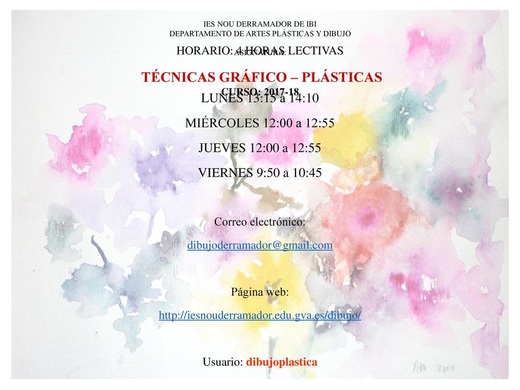 LUNES 13:15 a 14:10 MIÉRCOLES 12:00 a 12:55 JUEVES 12:00 a 12:55