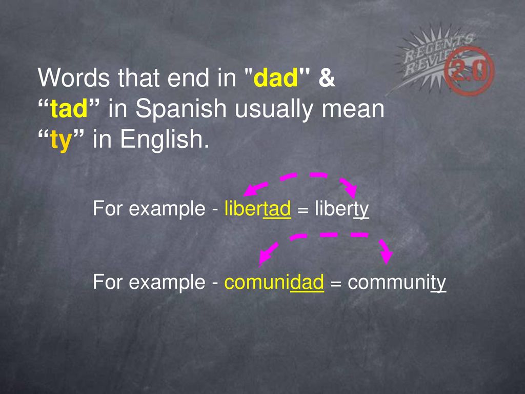 Words that end in dad & tad in Spanish usually mean ty in English.