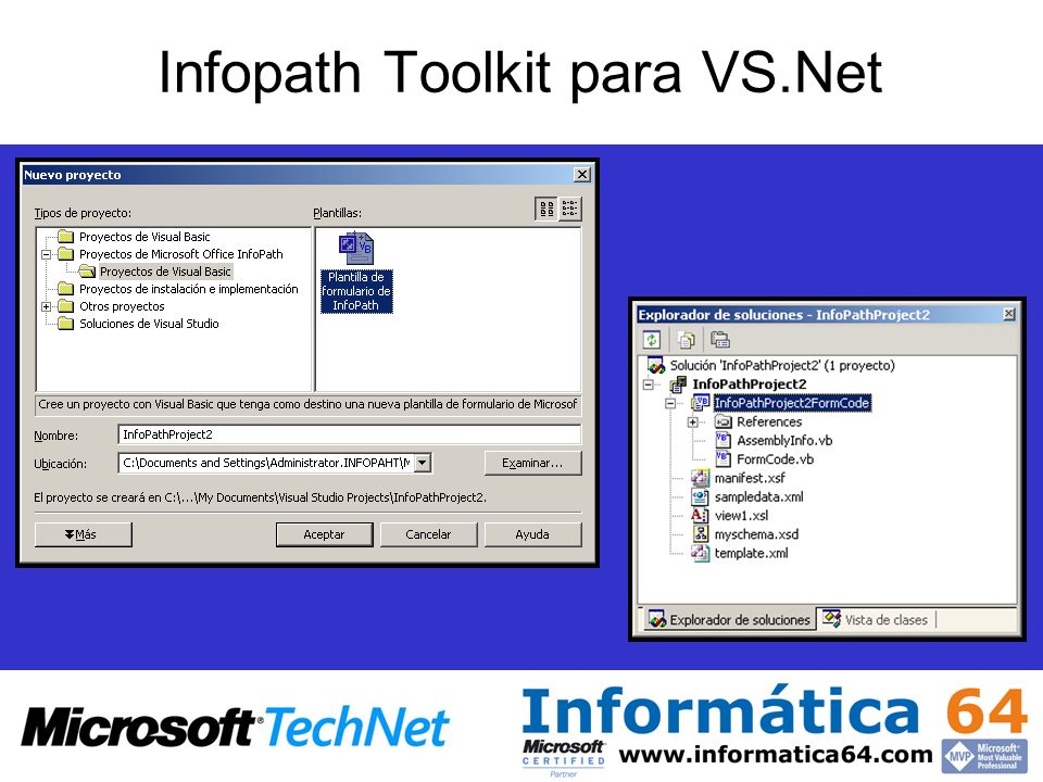 Infopath Toolkit para VS.Net