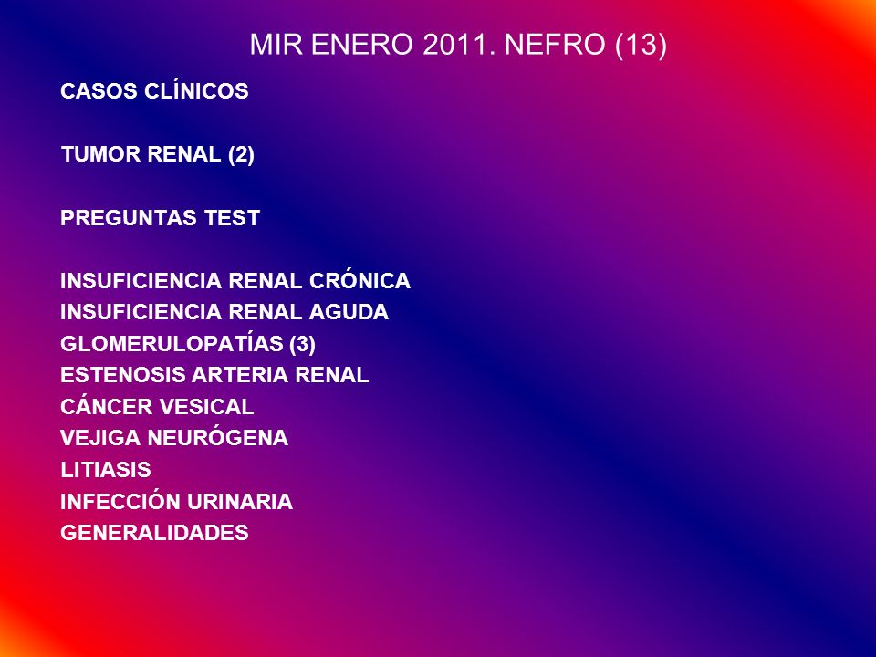 MIR ENERO NEFRO (13) CASOS CLÍNICOS TUMOR RENAL (2)