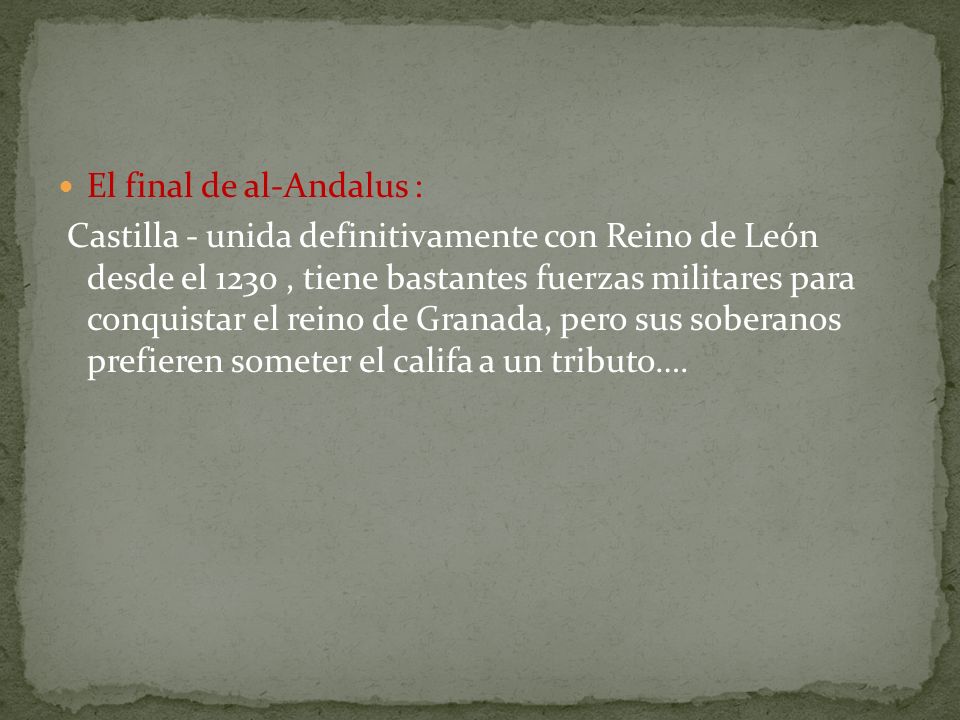 El final de al-Andalus :
