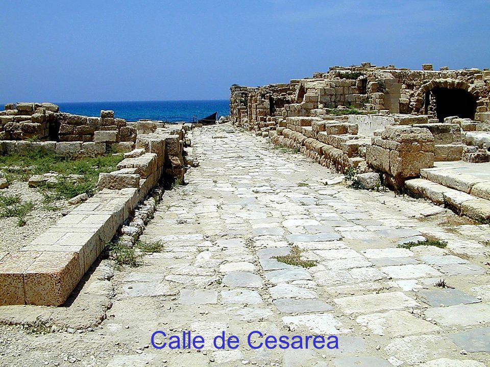 Calle de Cesarea Caesarea paved street The Early Church in Caesarea