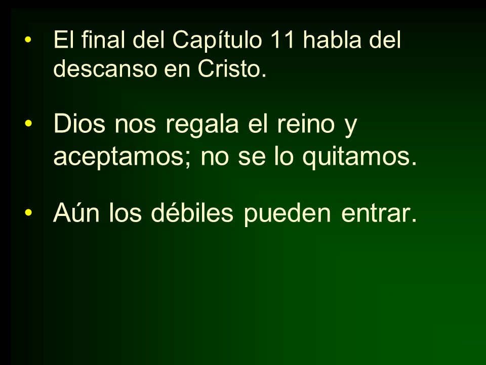 Dios nos regala el reino y aceptamos; no se lo quitamos.