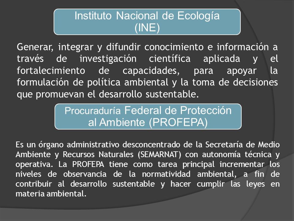Instituto Nacional de Ecología (INE)