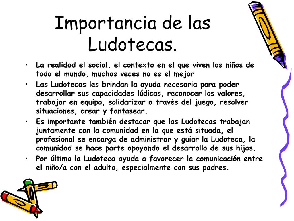 Importancia de las Ludotecas.