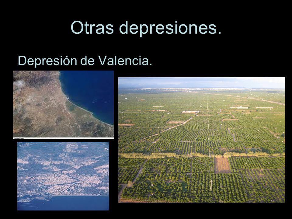 Otras depresiones. Depresión de Valencia.
