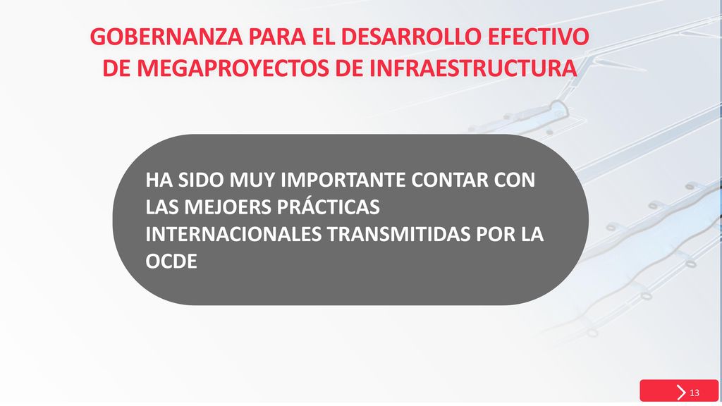 HA SIDO MUY IMPORTANTE CONTAR CON LAS MEJOERS PRÁCTICAS INTERNACIONALES TRANSMITIDAS POR LA OCDE