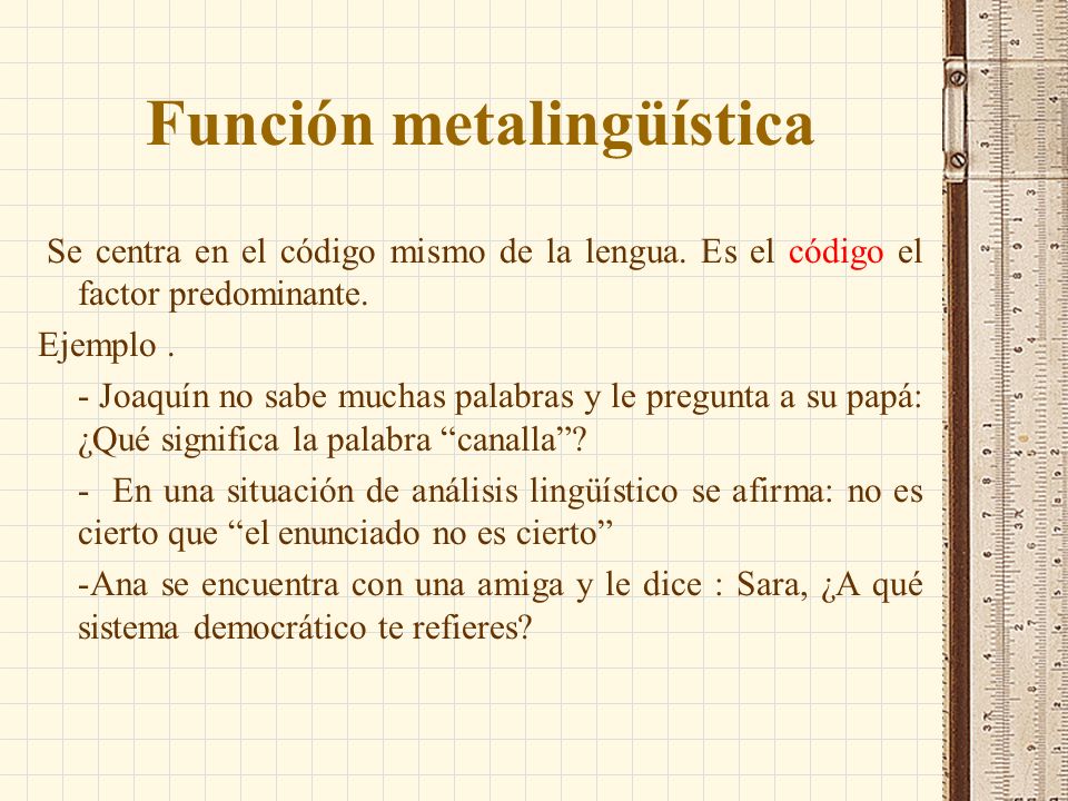 Función metalingüística