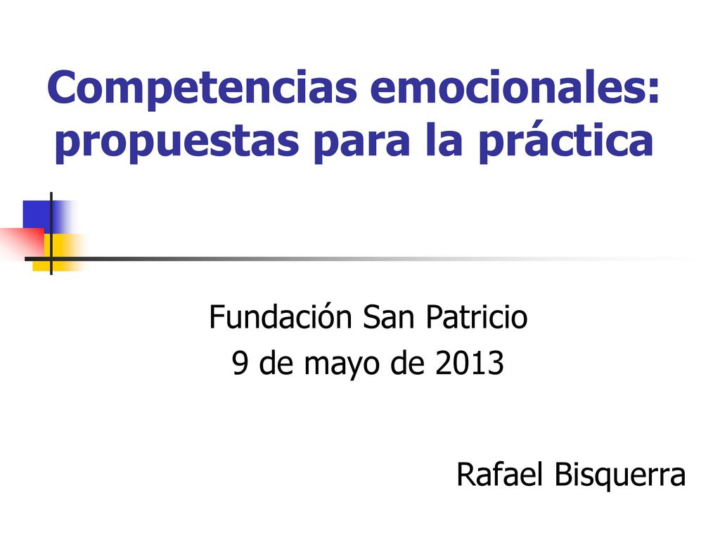 Competencias emocionales: propuestas para la práctica
