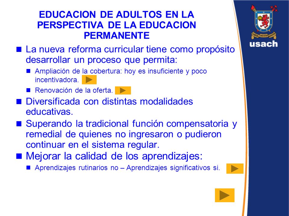 EDUCACION DE ADULTOS EN LA PERSPECTIVA DE LA EDUCACION PERMANENTE