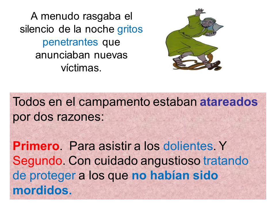 Todos en el campamento estaban atareados por dos razones: