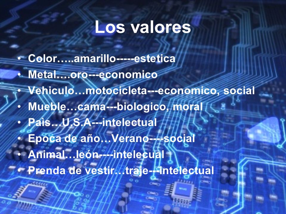 Los valores Color…..amarillo-----estetica Metal….oro---economico