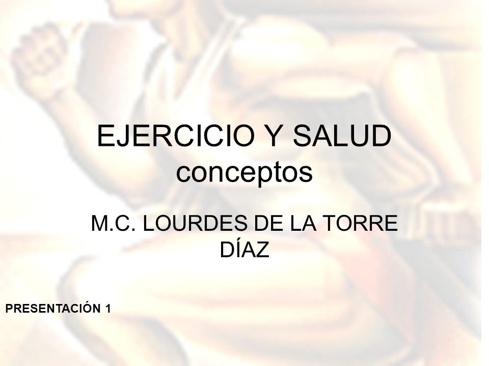 EJERCICIO Y SALUD conceptos