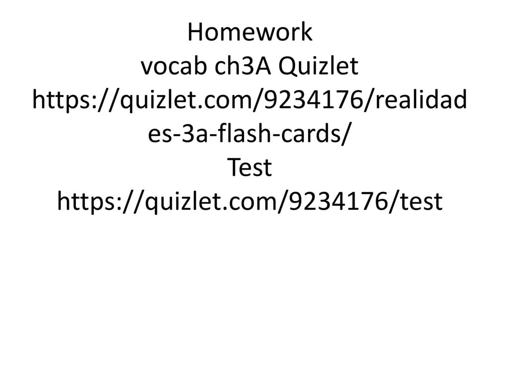 Homework vocab ch3A Quizlet