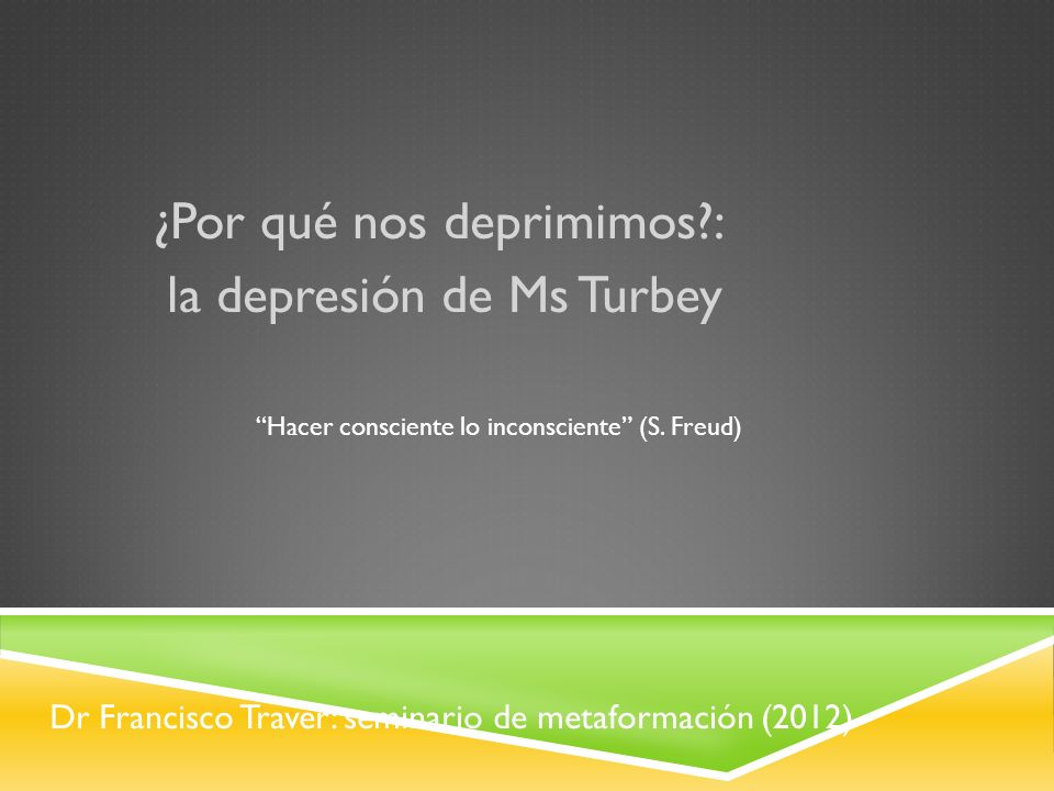 Dr Francisco Traver: seminario de metaformación (2012)