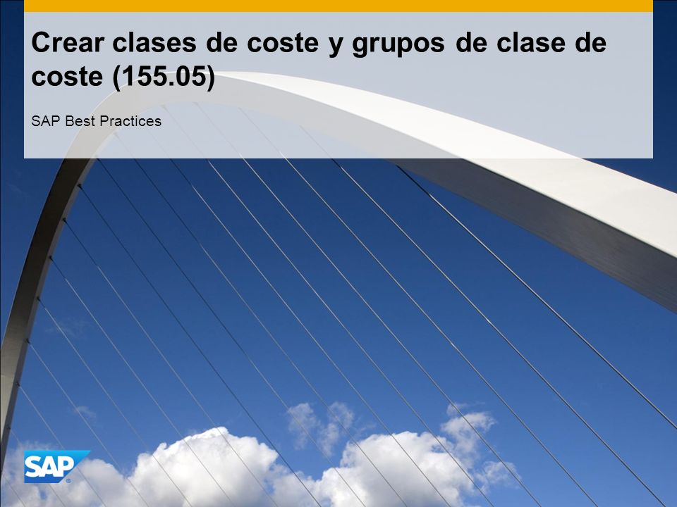 Crear clases de coste y grupos de clase de coste (155.05)