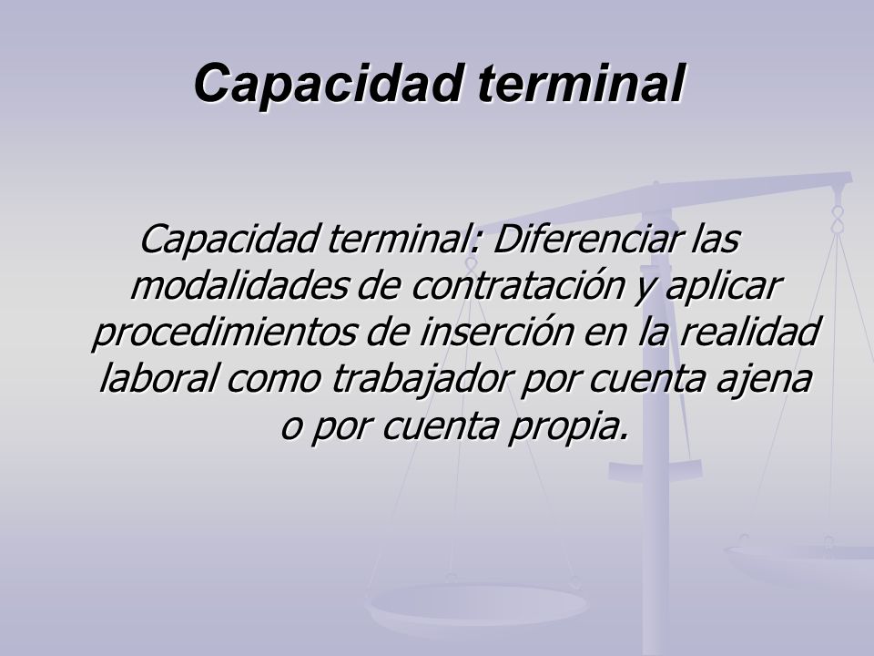 Capacidad terminal
