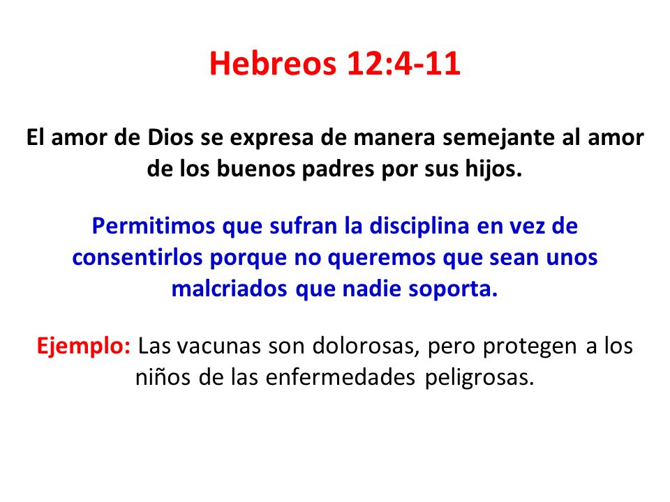 Hebreos 12:4-11