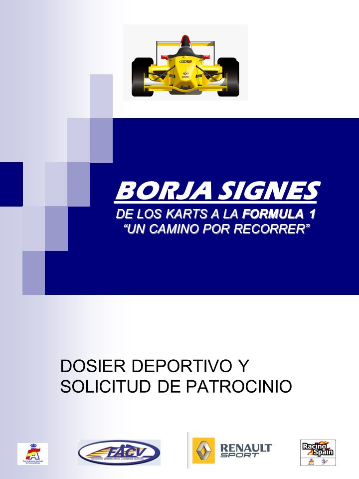 BORJA SIGNES DE LOS KARTS A LA FORMULA 1 UN CAMINO POR RECORRER