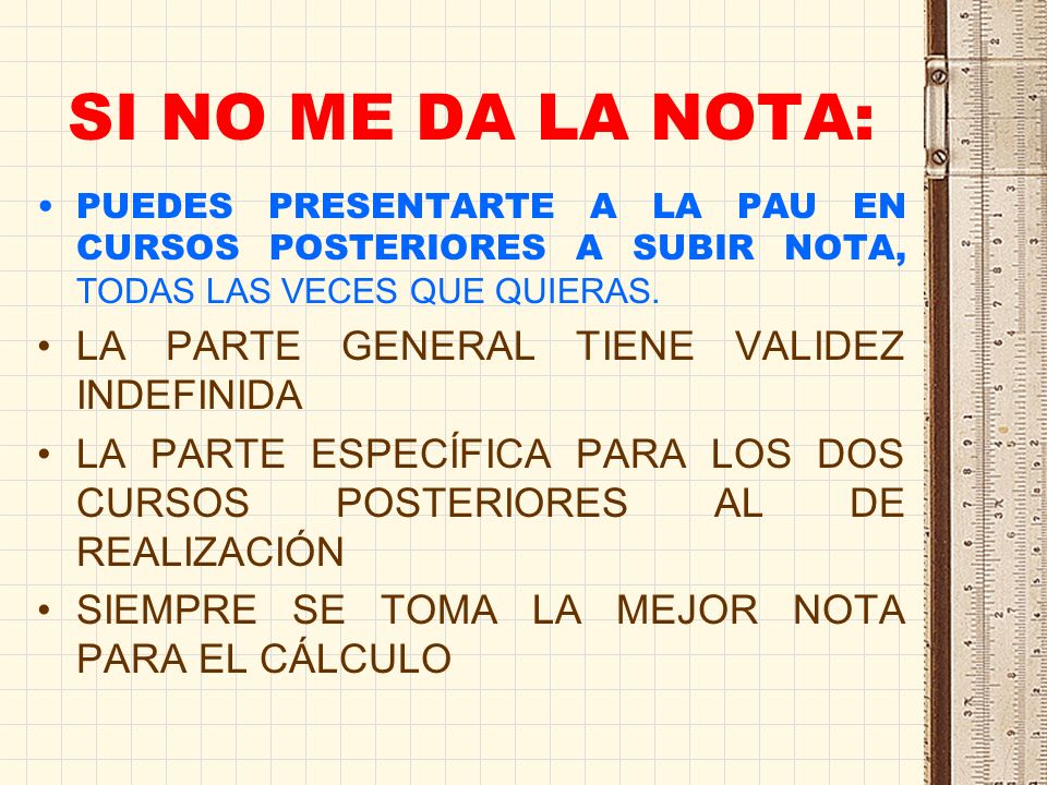 SI NO ME DA LA NOTA: LA PARTE GENERAL TIENE VALIDEZ INDEFINIDA
