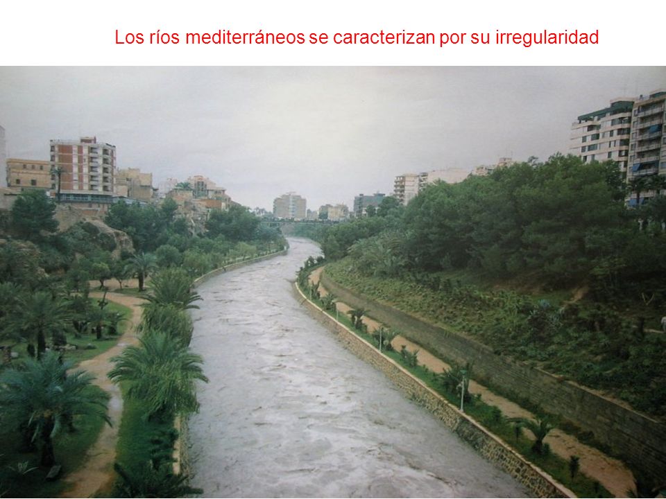 Los ríos mediterráneos se caracterizan por su irregularidad