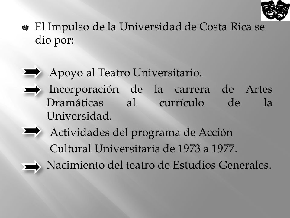 El Impulso de la Universidad de Costa Rica se dio por:
