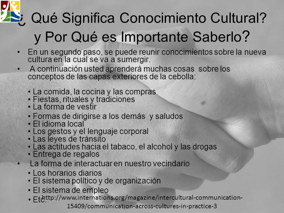 ¿ Qué Significa Conocimiento Cultural y Por Qué es Importante Saberlo