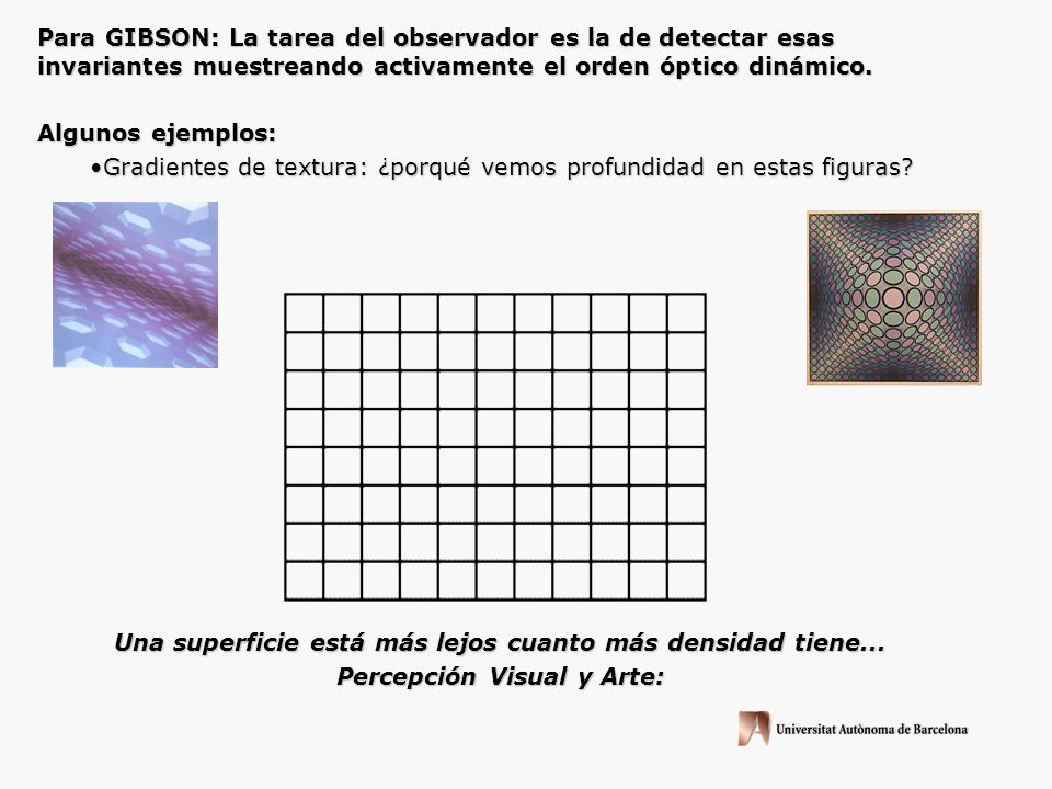 Gradientes de textura: ¿porqué vemos profundidad en estas figuras