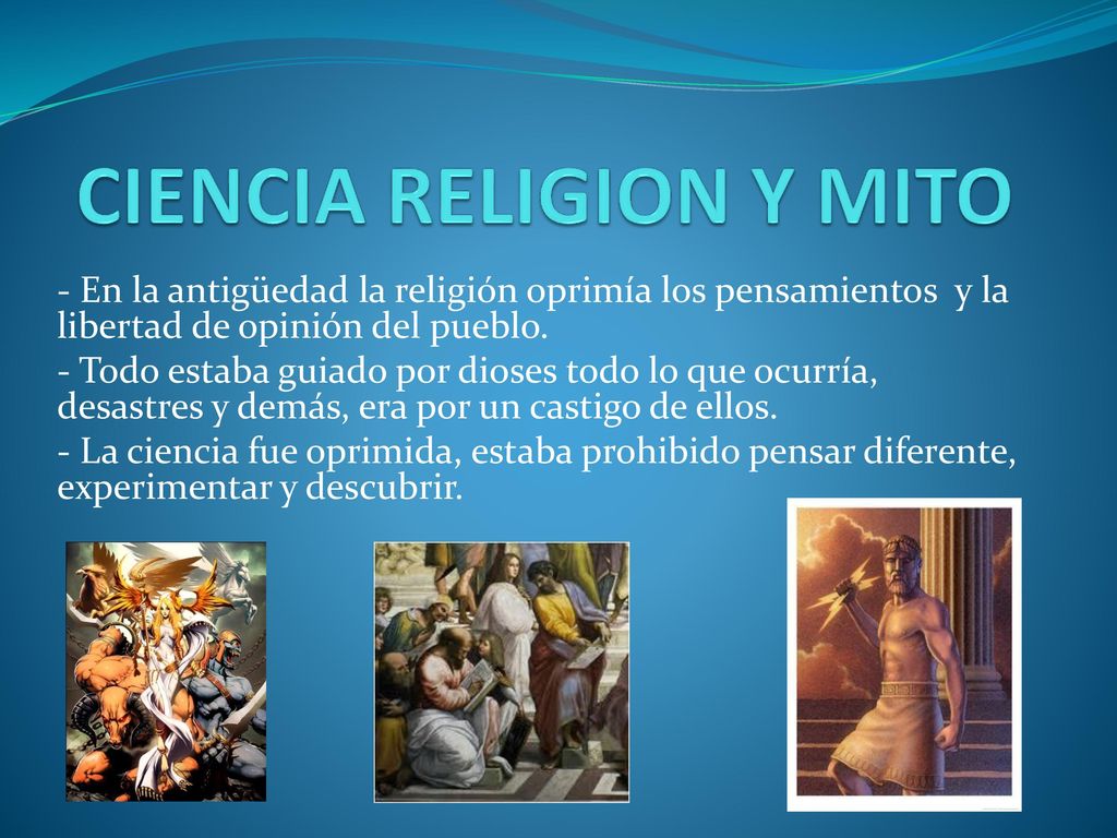 CIENCIA RELIGION Y MITO