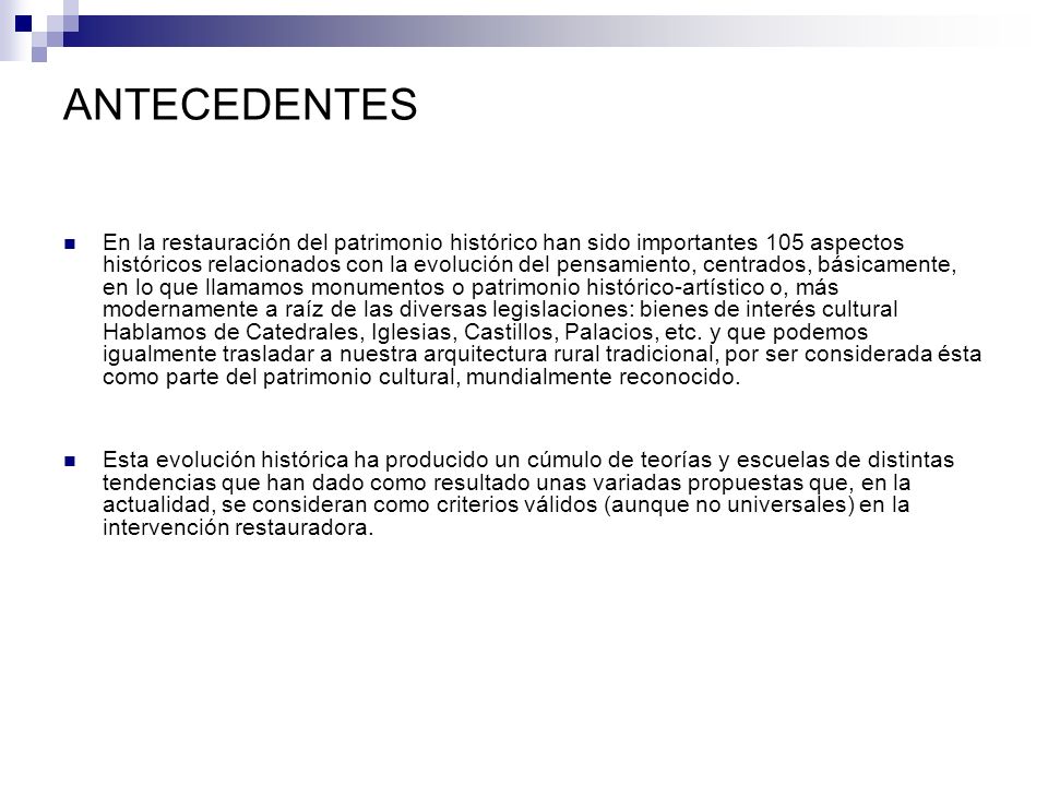 ANTECEDENTES