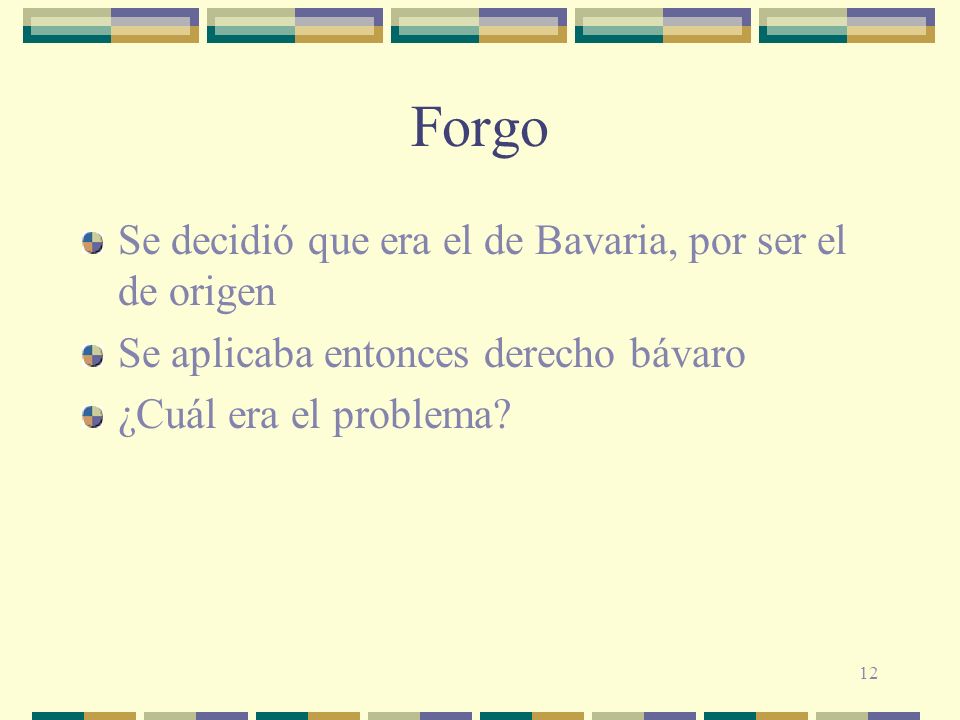 Forgo Se decidió que era el de Bavaria, por ser el de origen