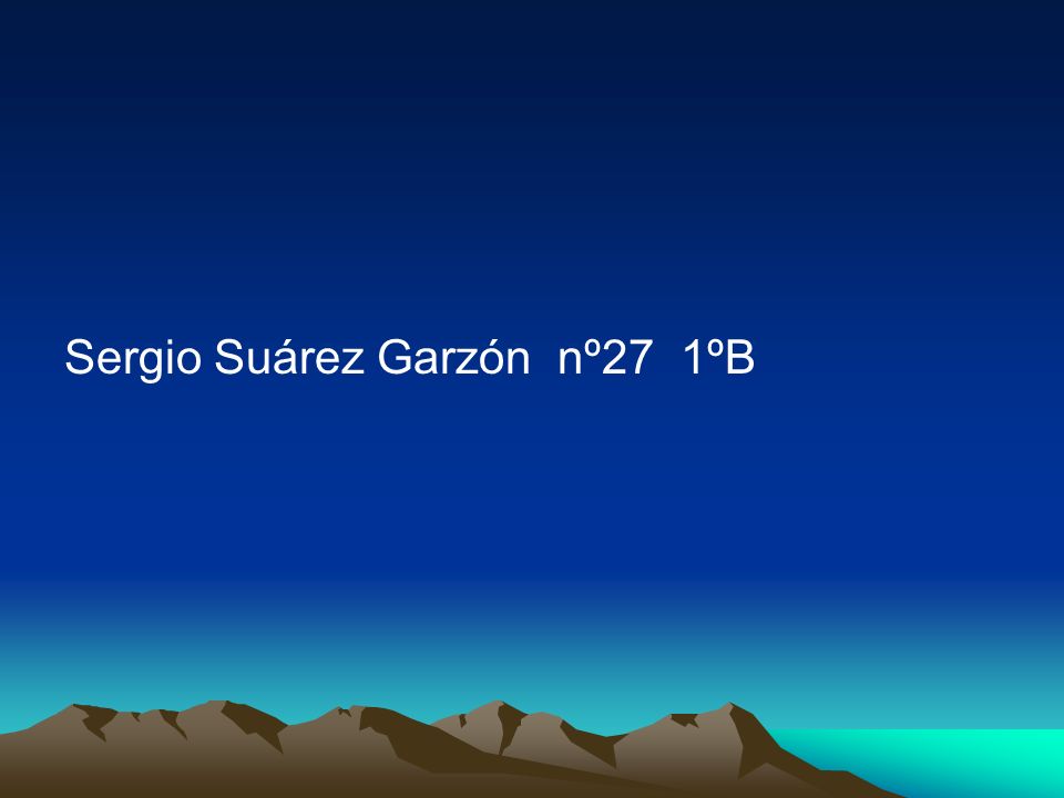 Sergio Suárez Garzón nº27 1ºB